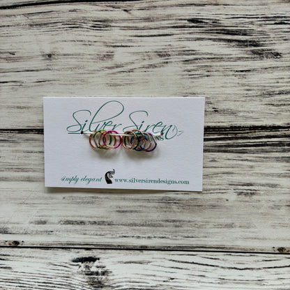 Silver Siren Round Stitch Markers