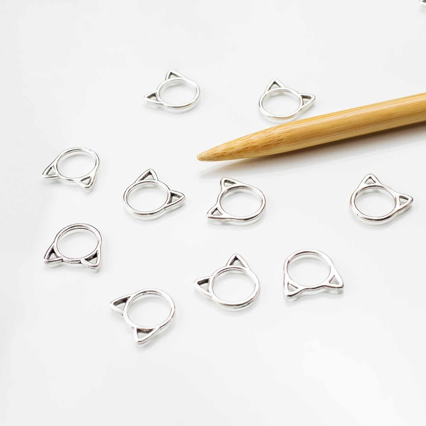 Twice Sheared Sheep Stitch Solid Cat Stitch Markers