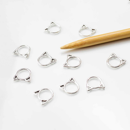Twice Sheared Sheep Stitch Solid Cat Stitch Markers