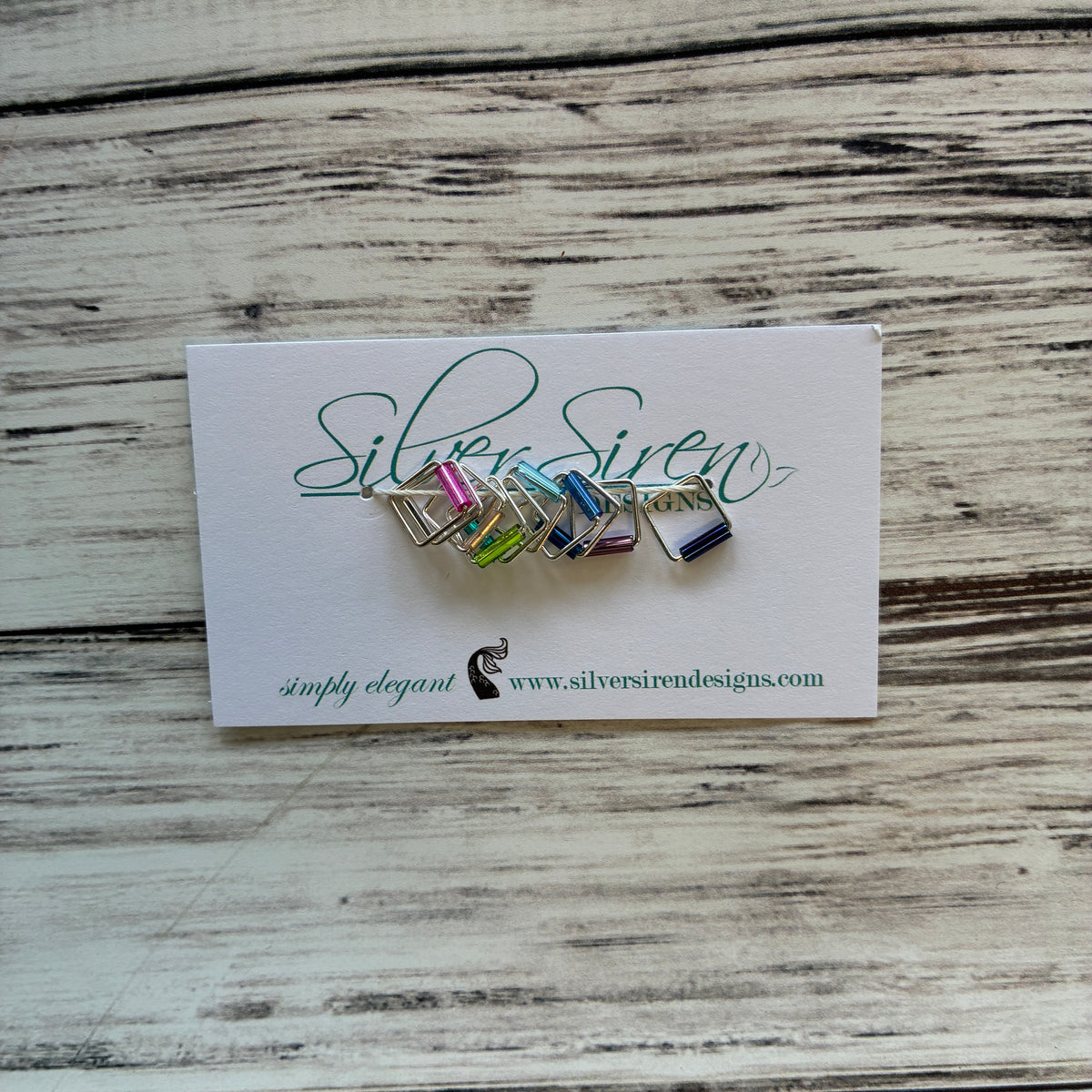 Silver Siren Stitch Markers