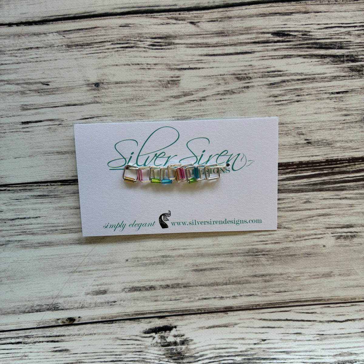 Silver Siren Stitch Markers