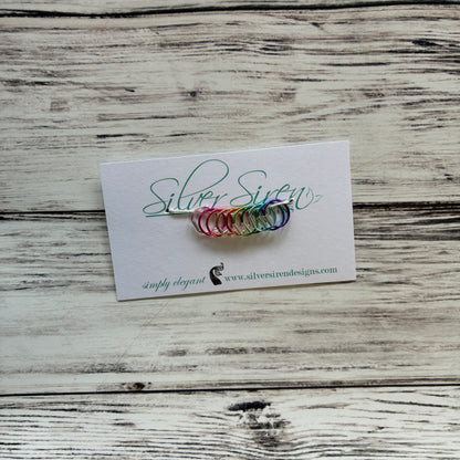 Silver Siren Stitch Markers