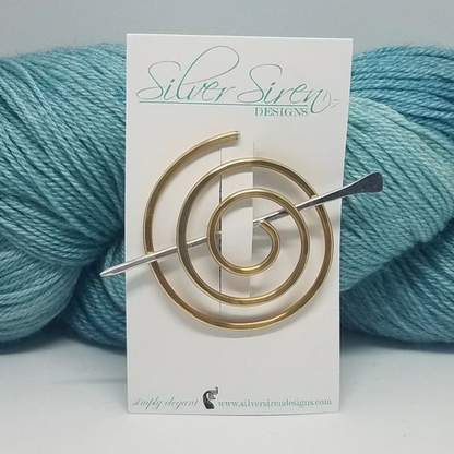 Silver Siren Shawl Pins