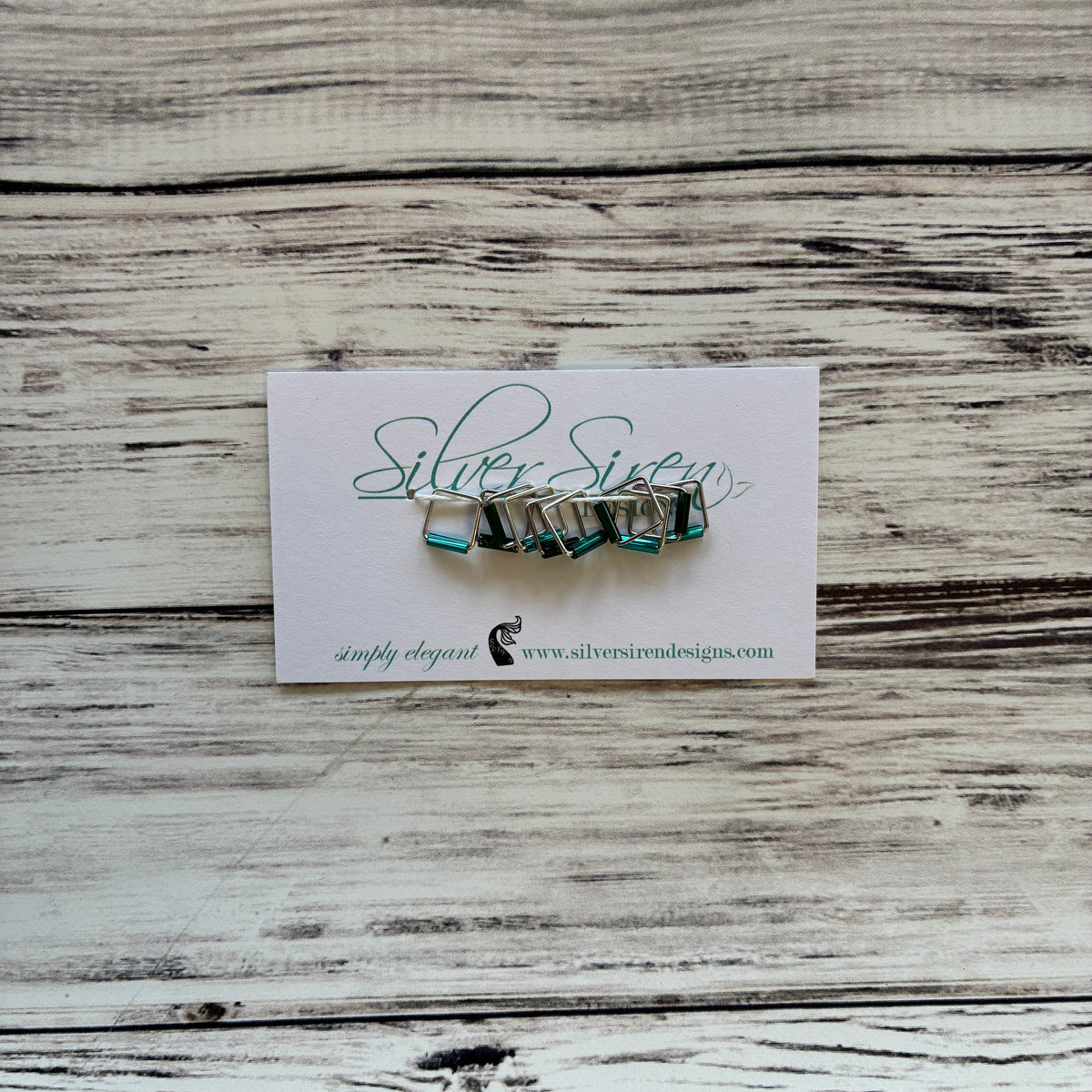 Silver Siren Stitch Markers