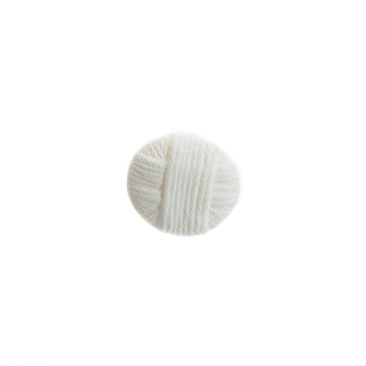 White Yarn Ball Button