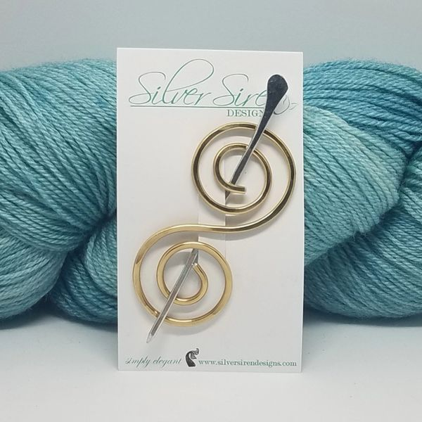 Silver Siren Shawl Pins