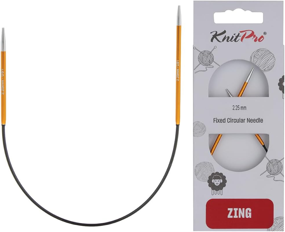 Knit Pro Zing Fixed Circular 10” Asymmetrical