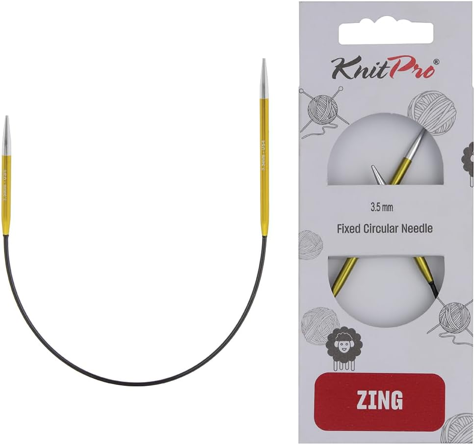 Knit Pro Zing Fixed Circular 10” Asymmetrical