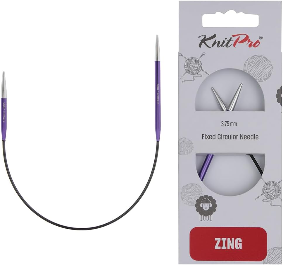 Knit Pro Zing Fixed Circular 10” Asymmetrical