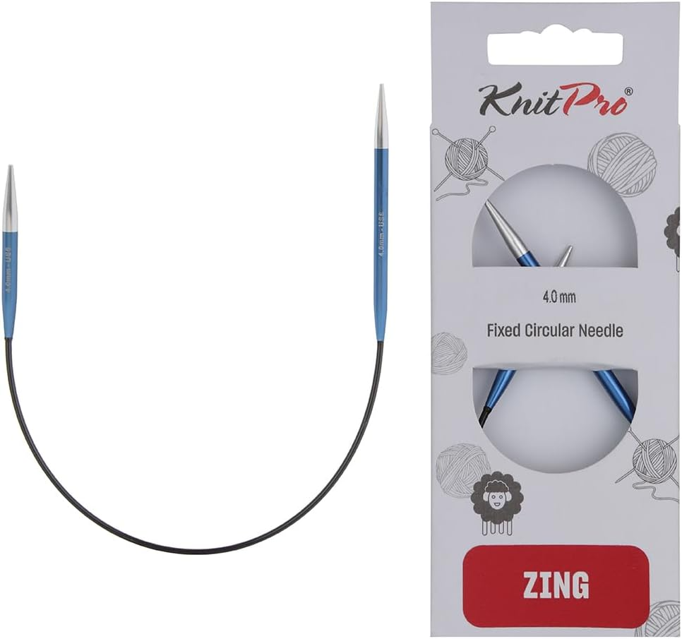 Knit Pro Zing Fixed Circular 10” Asymmetrical