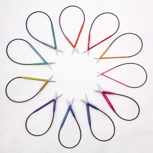 Knit Pro Zing Fixed Circular 10” Asymmetrical