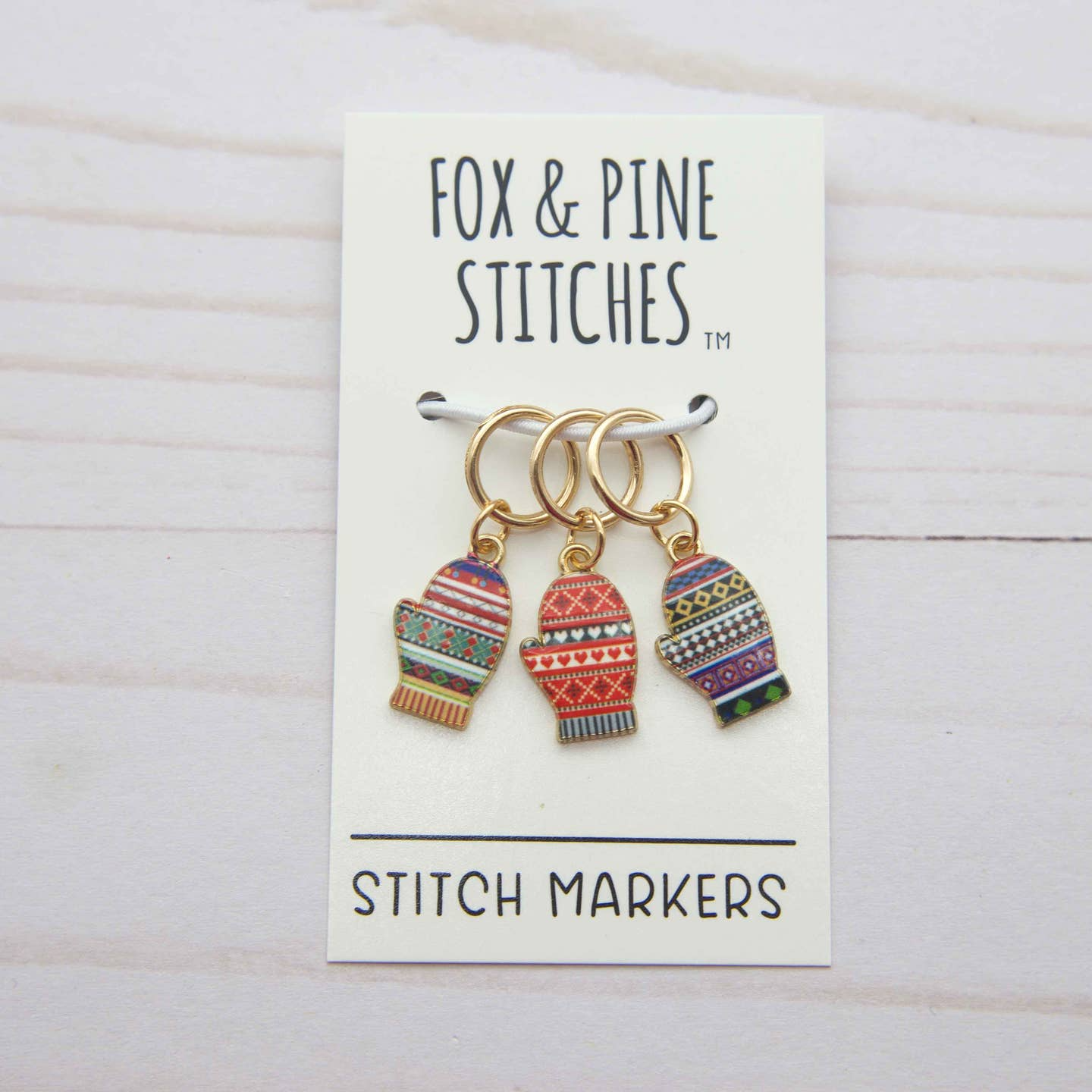 Fox & Pine Fair Isle Stitch Markers