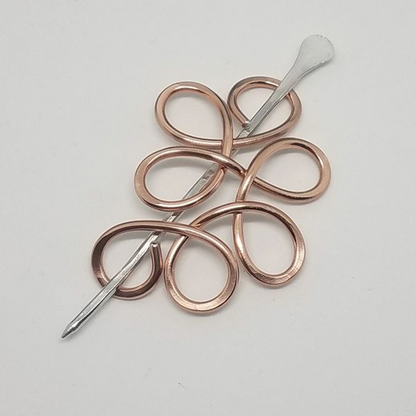 Silver Siren Shawl Pins