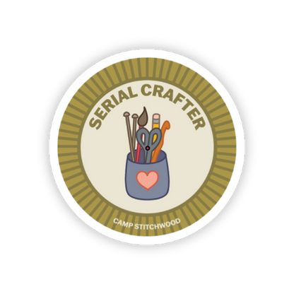 Camp Stitchwood Merit Badge Stickers
