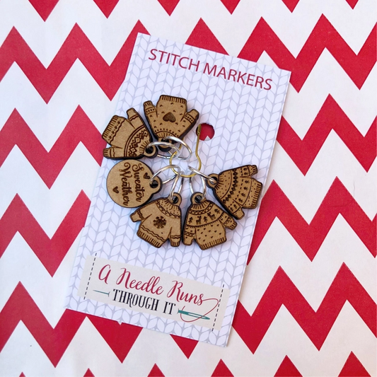 Sweater Weather Stitch Markers