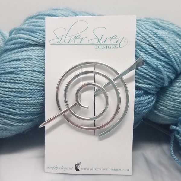 Silver Siren Shawl Pins